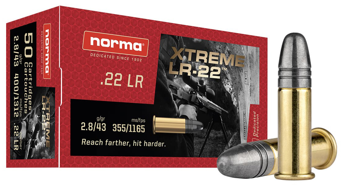 NORMA RIMFIRE XTREME 22LR XLR 43GR LRN 50/100 - New at BHC